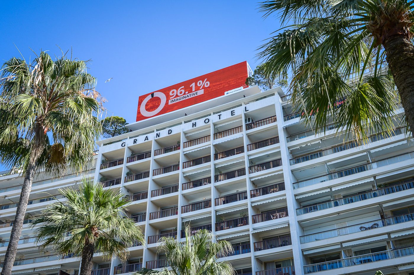 The emotionally powered billboard on the Grand Hotel, Cannes Lions
