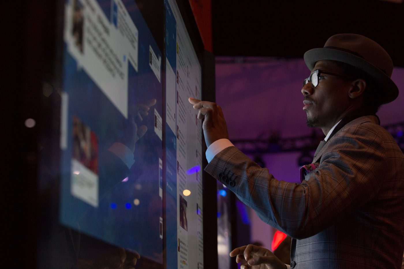 Nick Cannon at our Social Media Command Center, CES