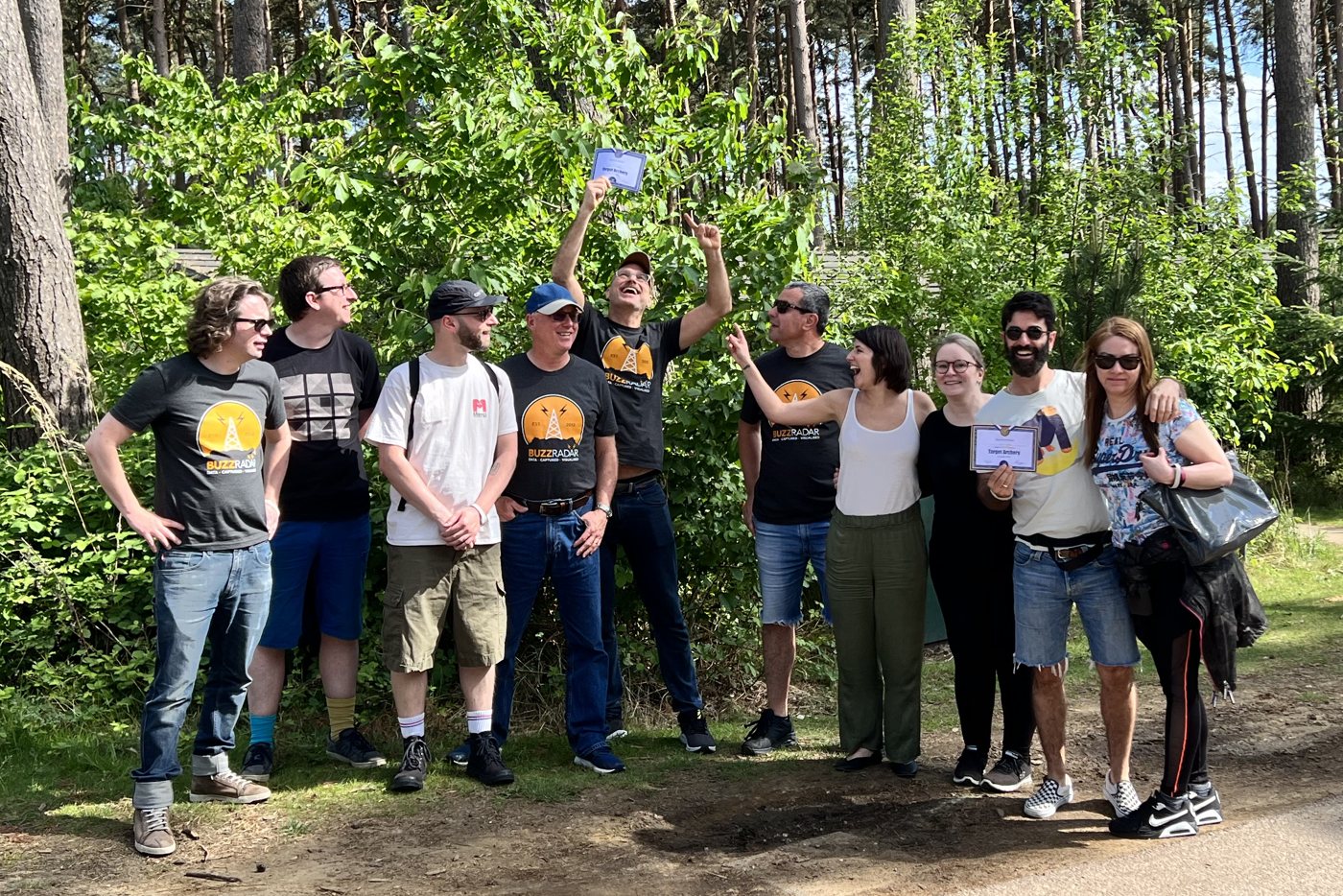 The Buzz Radar team at Camp Buzz Radar