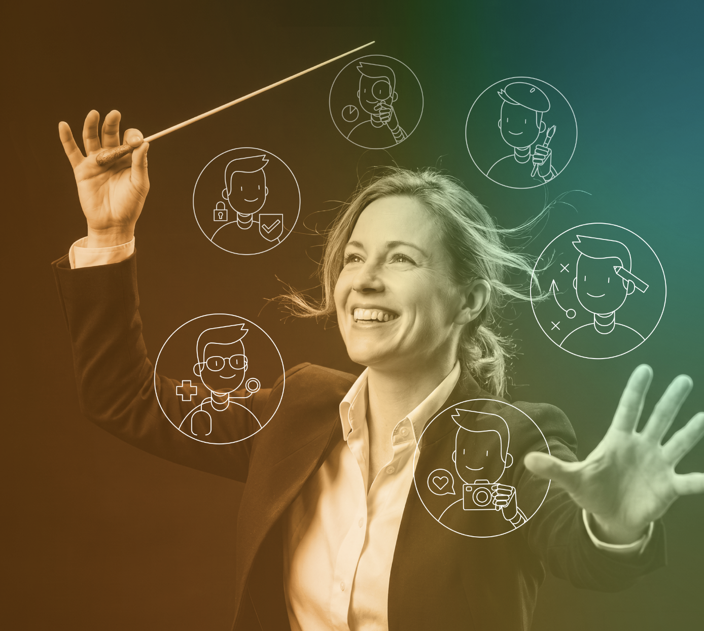BRIANN, the conductor of an orchestra of AI agents