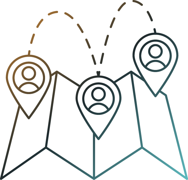 Digital Opinion Leader Mapping Icon