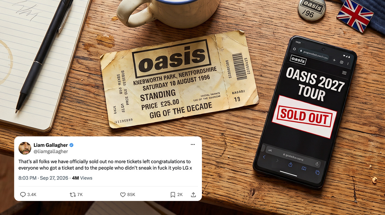 How Oasis Fixed Their Ticket Sales with Social Listening Insights