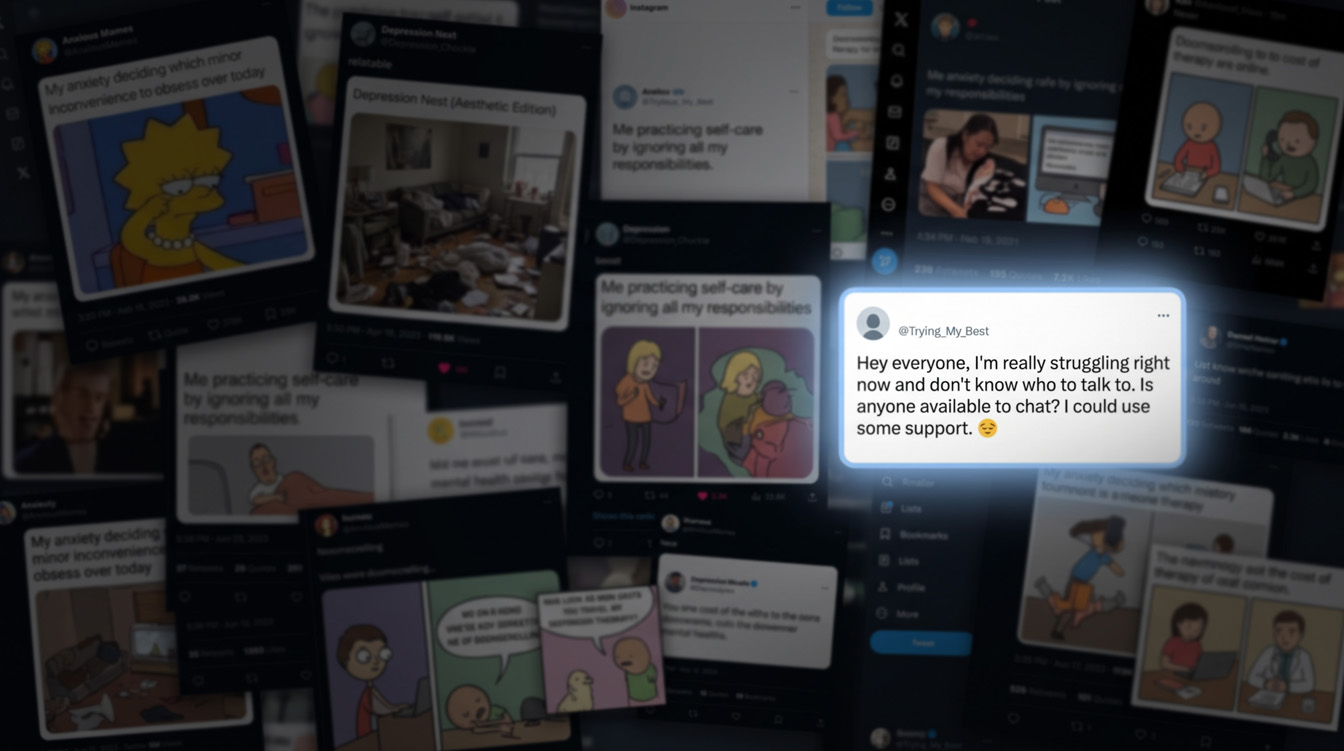 Understanding Online Conversations About Mental Health for Pharma Insights